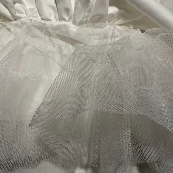 Satin Mini Dress With Bow - Picture 5 of 6